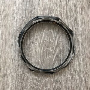 Alexis Bittar Faceted Lucite Bracelet Black